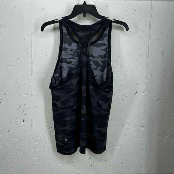 Athleta Women’s size Large ULTIMATE Black & Gray Camo Train Tank Top - Picture 6 of 12